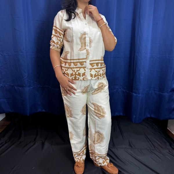 Motifs Printed Co-Ord