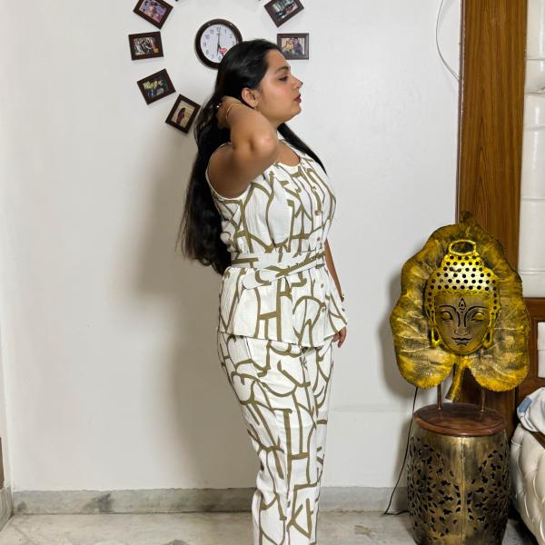 Crinkle Cotton Blend Co-Ord