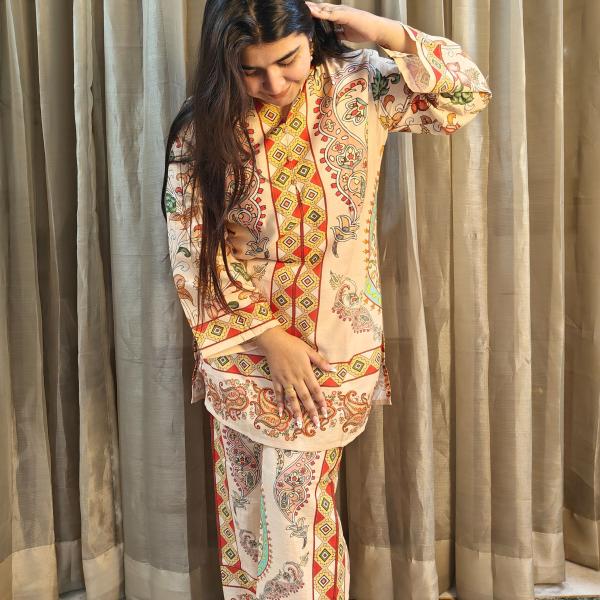 Cultural Motif Kurti Set