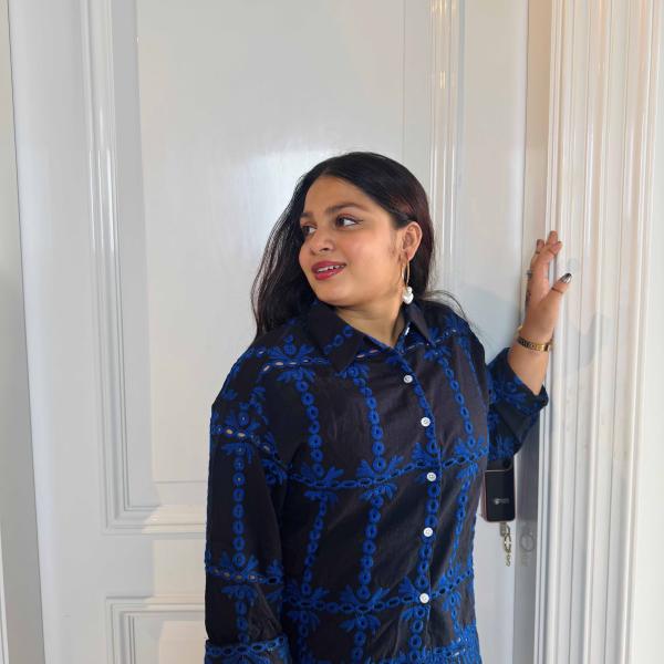 Boho Blues Cutout Co-Ord Set