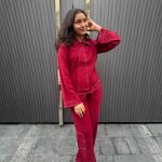 Faux Denim asymmetrical Co-Ord